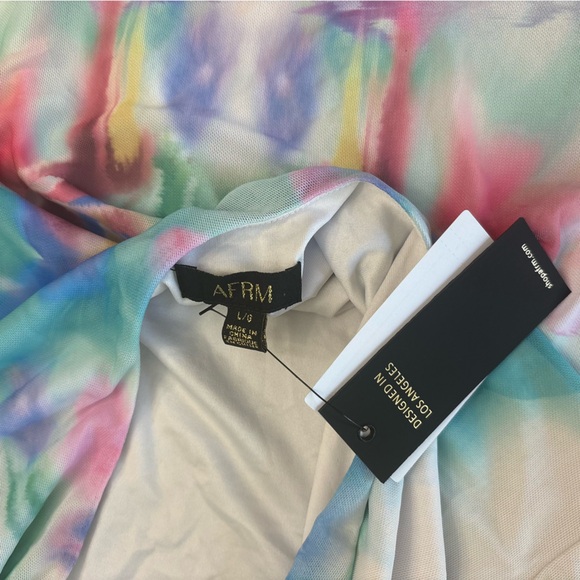 AFRM Multicolor Abstract Mini Dress - Picture 9 of 10